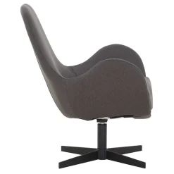 Wohnen Sessel<Retrodesign Sessel in Dunkelgrau Webstoff - Ivany