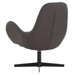 Wohnen Sessel<Retrodesign Sessel in Dunkelgrau Webstoff - Ivany