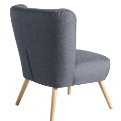 Wohnen Sessel<Retro-Sessel in Jeansblau Stoff - Florida