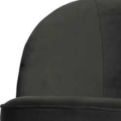 Wohnen Sessel<Retrosessel in Schwarz mit Samtbezug - Betty
