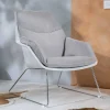 Wohnen Sessel|Stühle<Retrosessel mit Chrom Bügelgestell - Harukivo (2er Set)