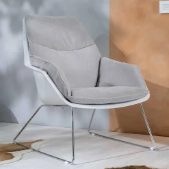 Wohnen Sessel|Stühle<Retrosessel mit Chrom Bügelgestell - Harukivo (2er Set)