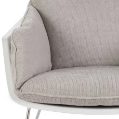 Wohnen Sessel|Stühle<Retrosessel mit Chrom Bügelgestell - Harukivo (2er Set)