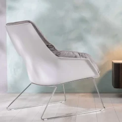 Wohnen Sessel|Stühle<Retrosessel mit Chrom Bügelgestell - Harukivo (2er Set)