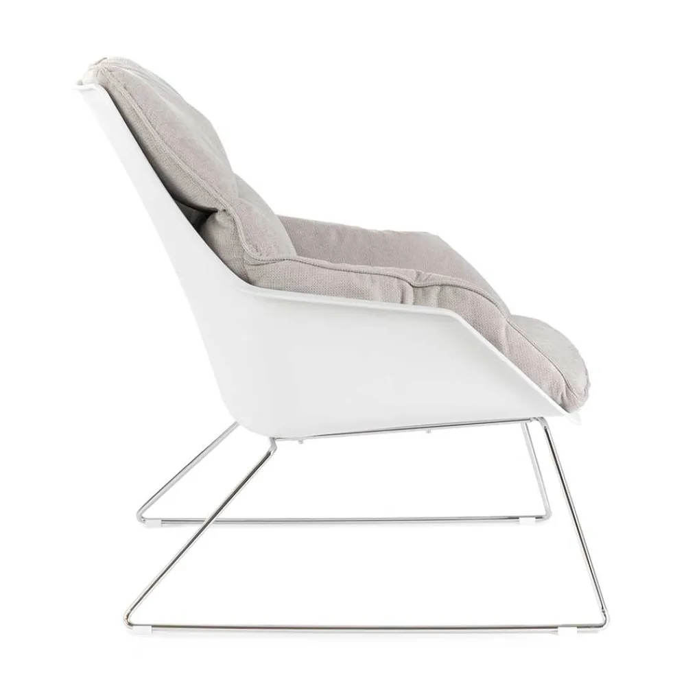 Wohnen Sessel|Stühle<Retrosessel mit Chrom Bügelgestell - Harukivo (2er Set)