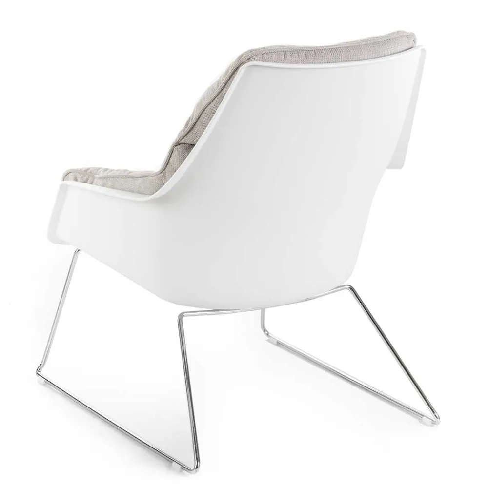 Wohnen Sessel|Stühle<Retrosessel mit Chrom Bügelgestell - Harukivo (2er Set)