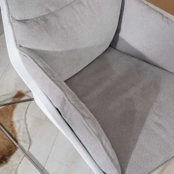 Wohnen Sessel|Stühle<Retrosessel mit Chrom Bügelgestell - Harukivo (2er Set)