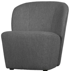 Wohnen Sessel<Retrostil Sessel aus Boucle-Stoff Dunkelgrau - Negro