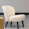 Wohnen Sessel<Retrostil Teddy Sessel in Creme - Castilla