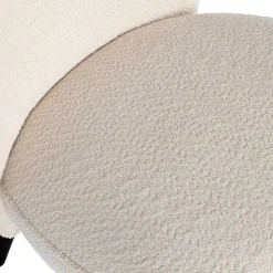 Wohnen Sessel<Retrostil Teddy Sessel in Creme - Castilla
