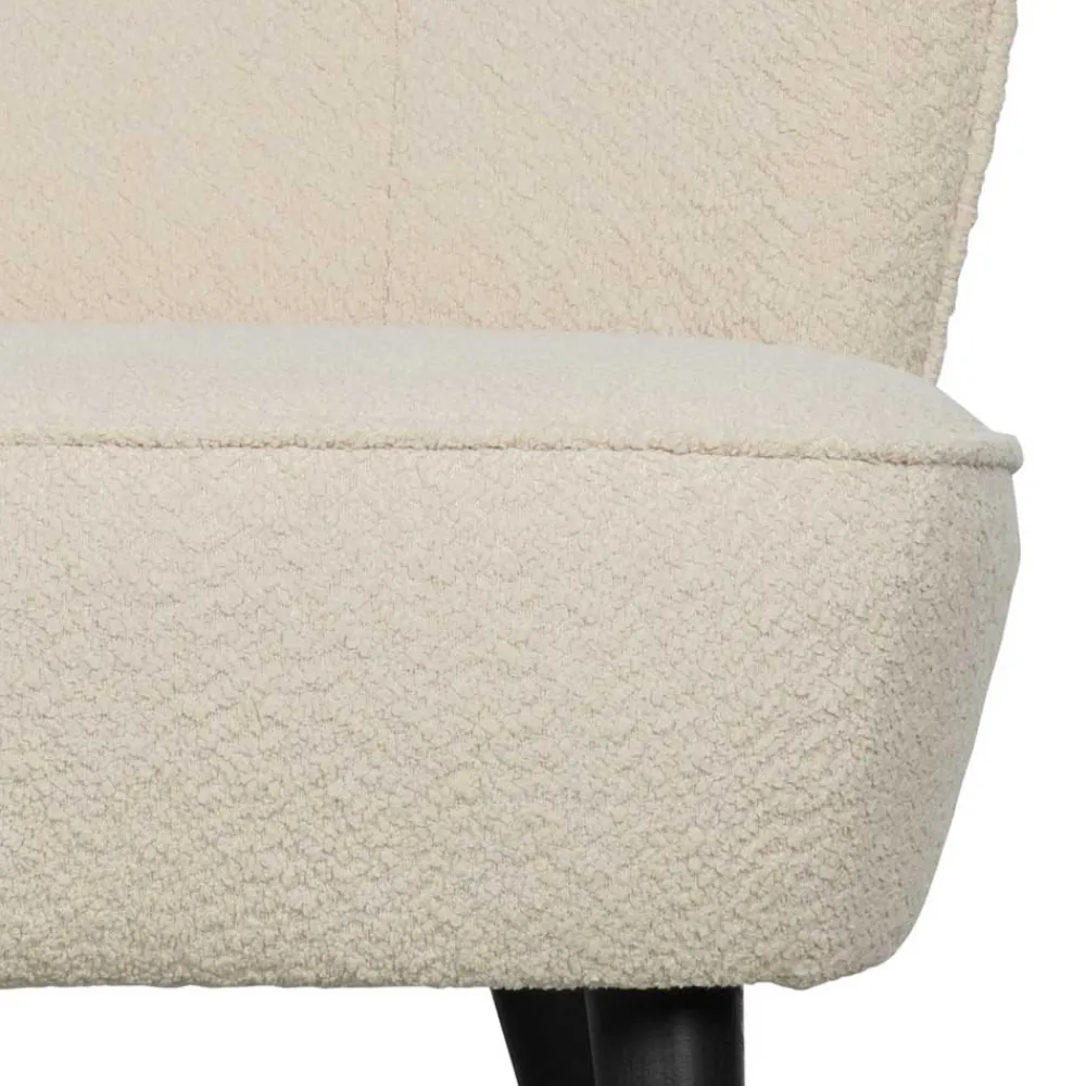 Wohnen Sessel<Retrostil Teddy Sessel in Creme - Castilla
