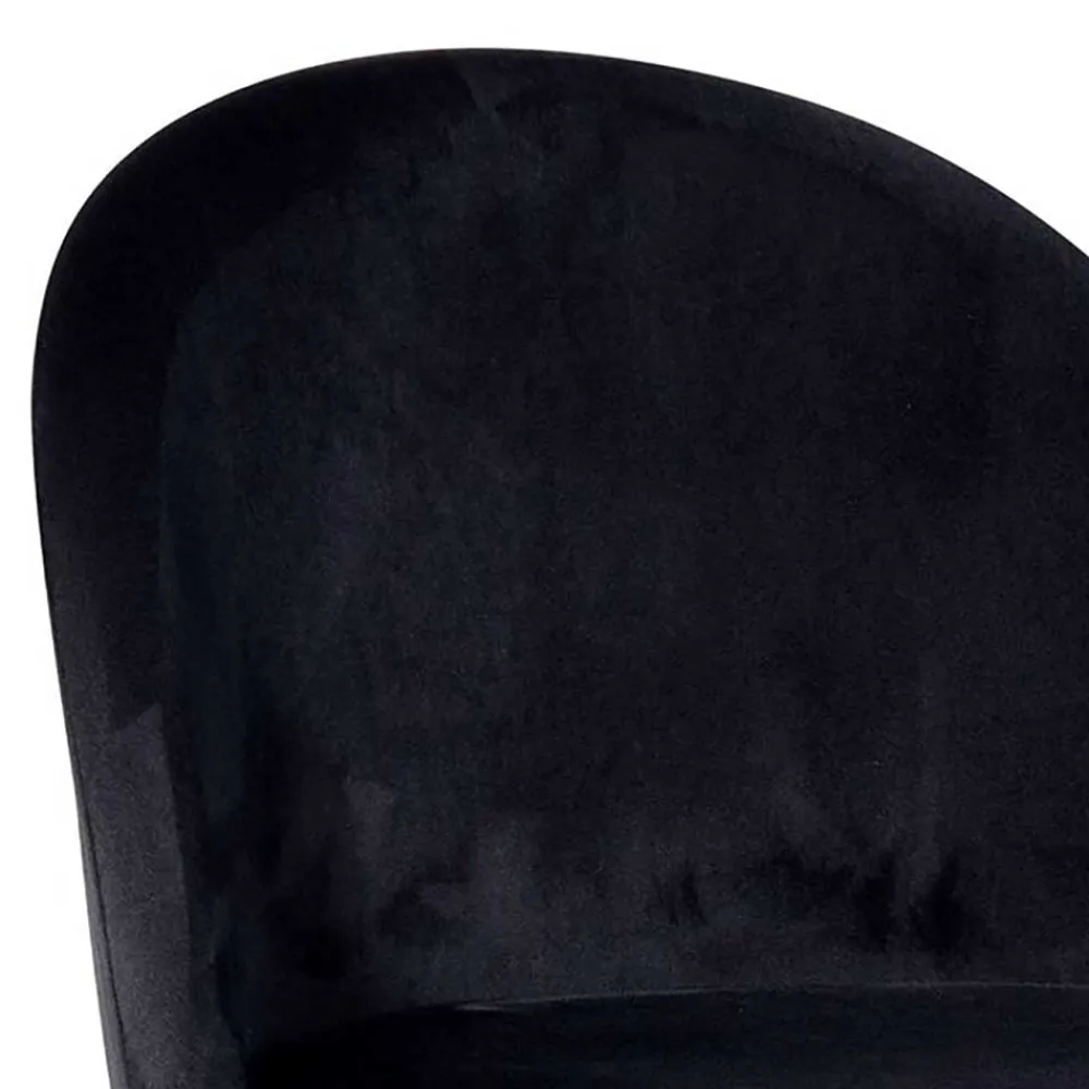 Wohnen Hocker|Stühle<Retrostyle Barstuhl in Schwarz und Gold - Chiosma (2er Set)