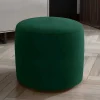 Wohnen Hocker<Retrostyle Hocker aus grünem Samt - Majero