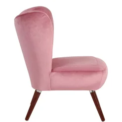 Wohnen Sessel<Retrostyle Polstersessel in Rosa - Lachar