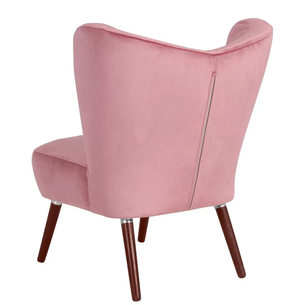 Wohnen Sessel<Retrostyle Polstersessel in Rosa - Lachar