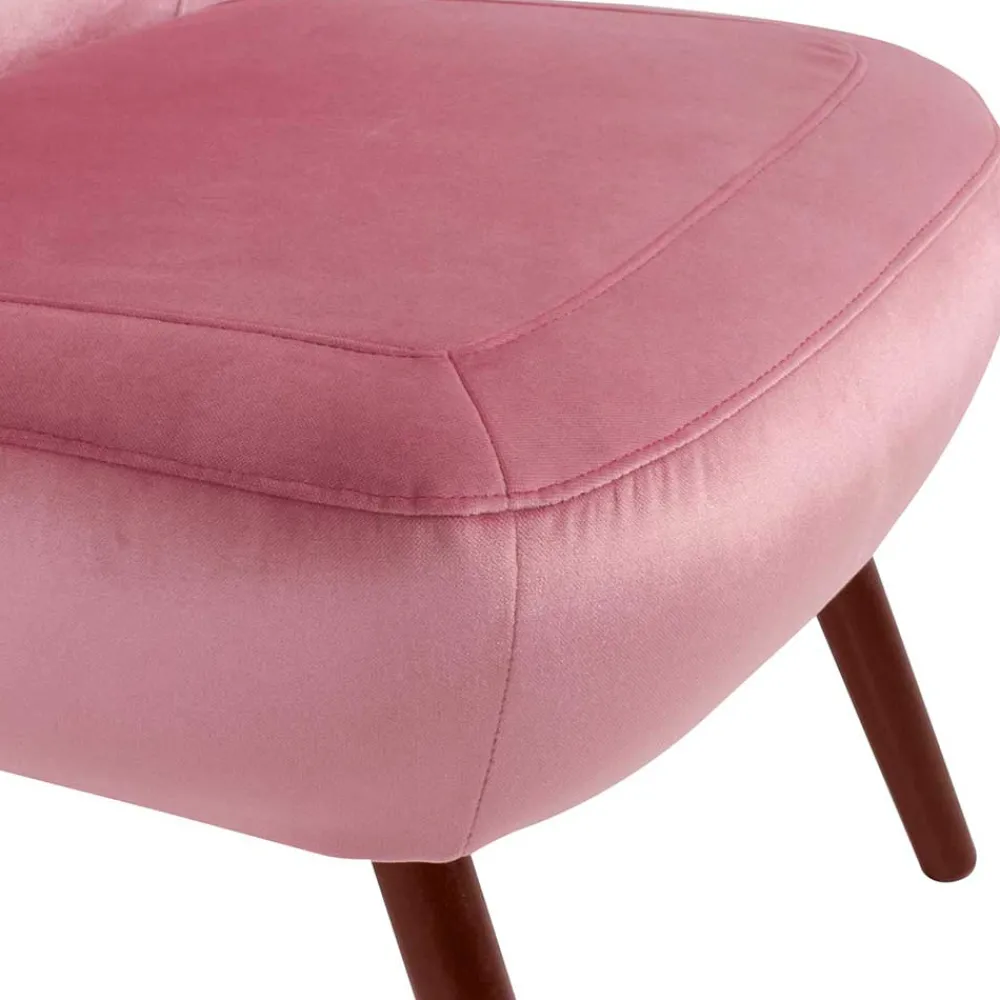 Wohnen Sessel<Retrostyle Polstersessel in Rosa - Lachar