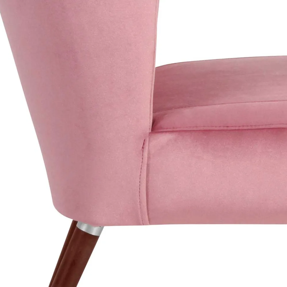 Wohnen Sessel<Retrostyle Polstersessel in Rosa - Lachar