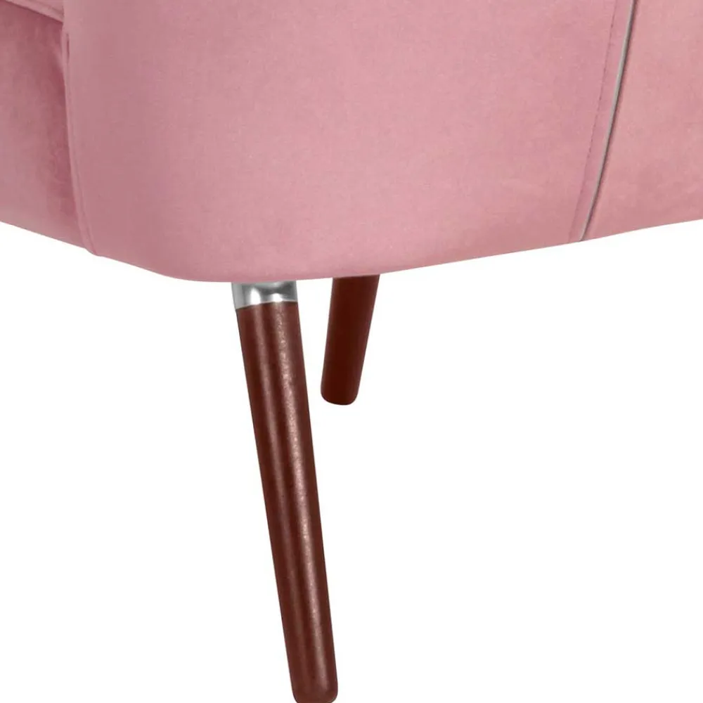 Wohnen Sessel<Retrostyle Polstersessel in Rosa - Lachar