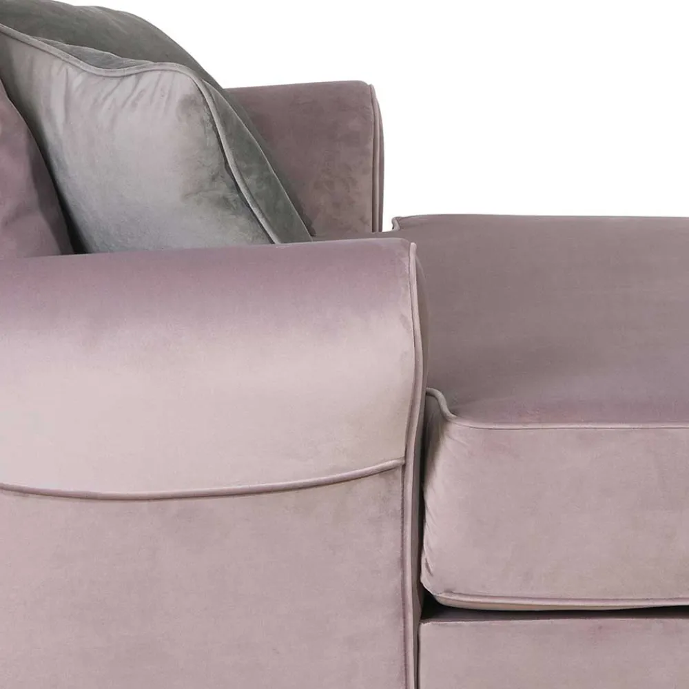 Wohnen Sessel<Rosa Komfortsessel mit Fußhocker - Garcia