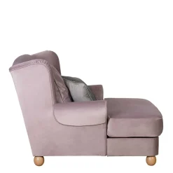 Wohnen Sessel<Rosa Komfortsessel mit Fußhocker - Garcia