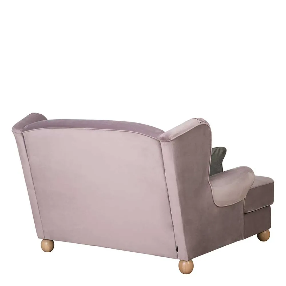 Wohnen Sessel<Rosa Komfortsessel mit Fußhocker - Garcia