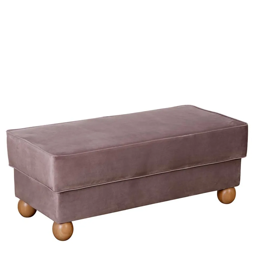 Wohnen Sessel<Rosa Komfortsessel mit Fußhocker - Garcia