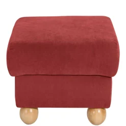 Wohnen Sessel<Roter Sessel mit Ohren aus Velours - Jamey