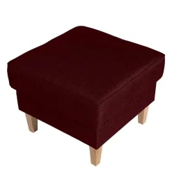 Wohnen Hocker<Roter Wohnzimmerhocker mit Stoffbezug - Lacaza