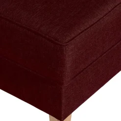 Wohnen Hocker<Roter Wohnzimmerhocker mit Stoffbezug - Lacaza