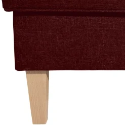 Wohnen Hocker<Roter Wohnzimmerhocker mit Stoffbezug - Lacaza