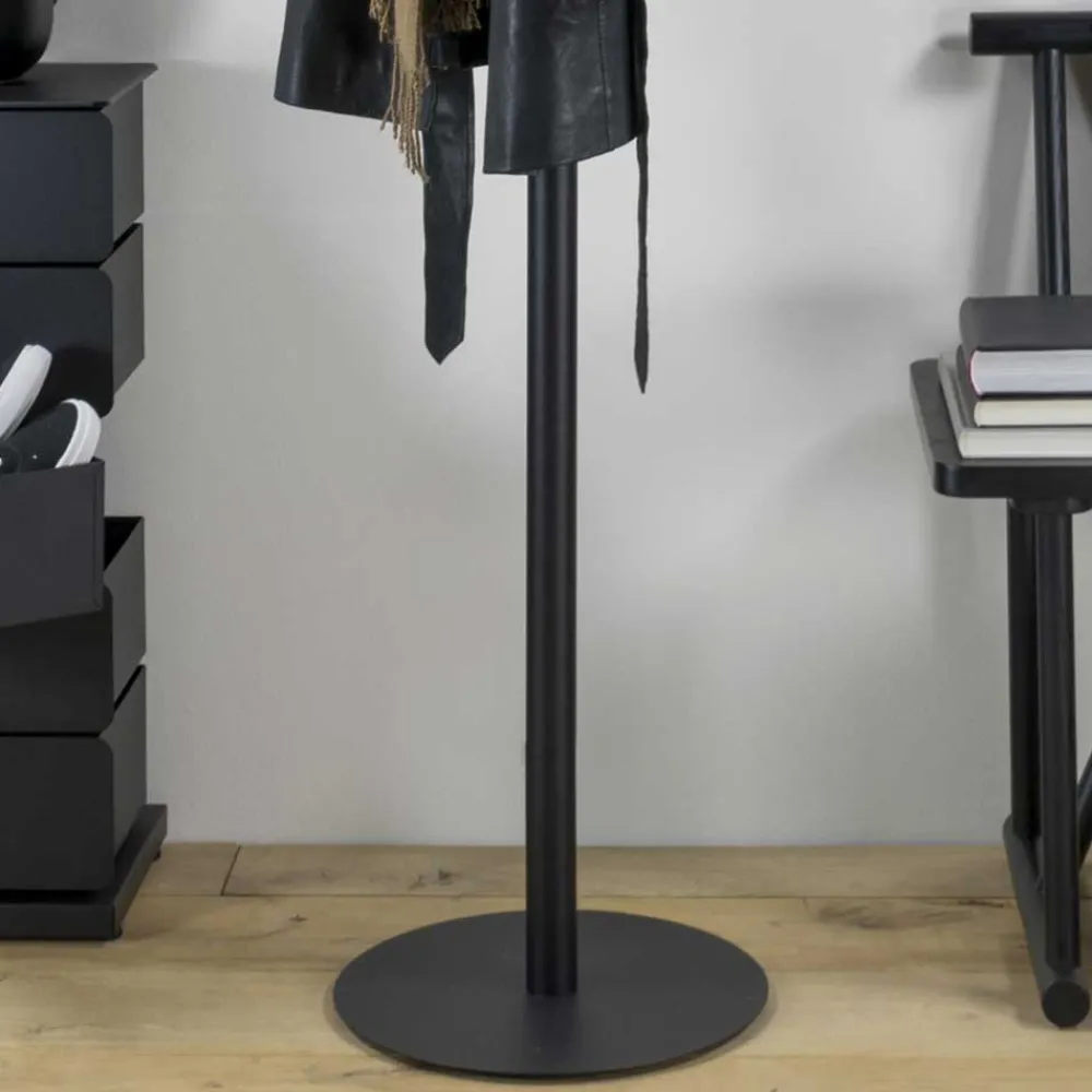 Wohnen Garderoben<Runde Design Standgarderobe mit 5 Haken - Oladrios