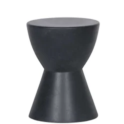 Wohnen Hocker<Runde Designhocker aus Tonfaser - Eterna (2er Set)