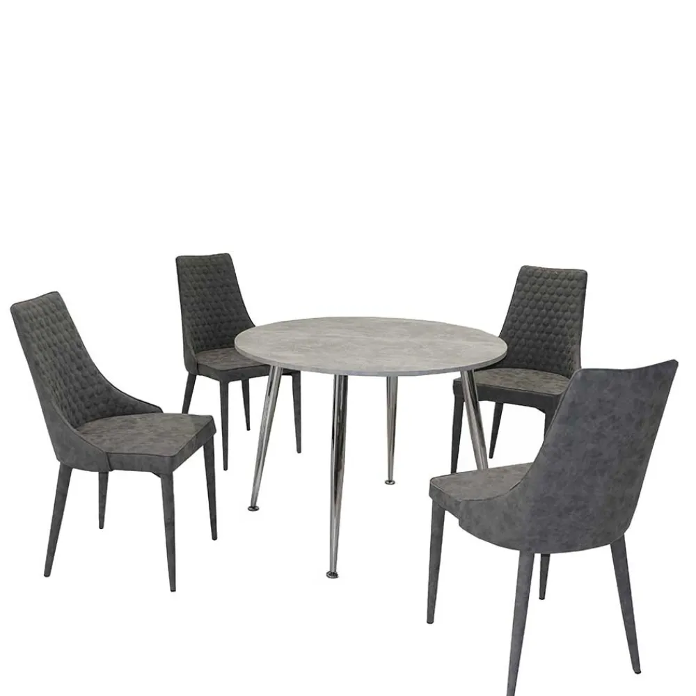 Wohnen Sitzgruppe<Runde Essgruppe günstig - Later (fünfteilig)