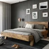 Wohnen Betten<Rustikal-modernes Bett aus Asteiche Massivholz - Raistan