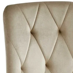 Wohnen Stühle<Samt Esstischstühle in Taupe - Temir (4er Set)