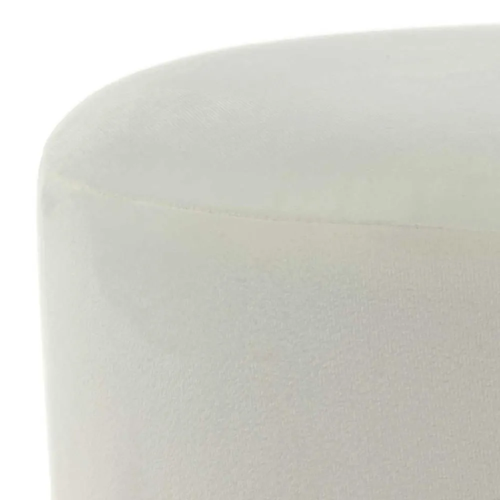 Wohnen Hocker<Samt Hocker in Creme & Schwarz - Gilianoa