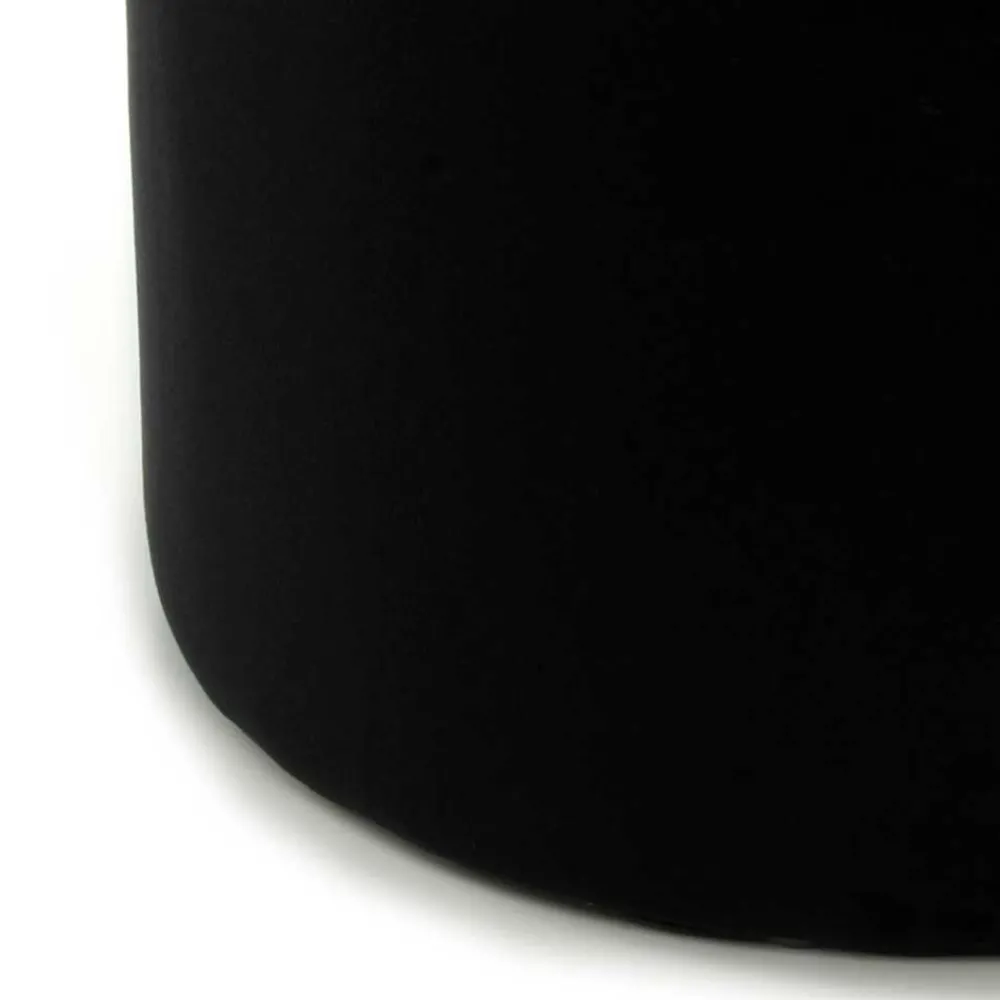 Wohnen Hocker<Samt Hocker in Creme & Schwarz - Gilianoa