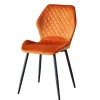 Wohnen Stühle<Samt Polsterstühle in Orange - Gravita (4er Set)