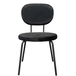 Wohnen Stühle<Samt Polsterstühle in Schwarz - Siao (2er Set)