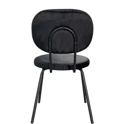 Wohnen Stühle<Samt Polsterstühle in Schwarz - Siao (2er Set)