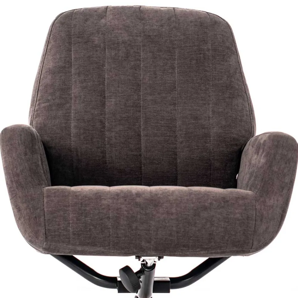 Wohnen Sessel<Samt Retrosessel mit Fußhocker - Gilianoa (zweiteilig)
