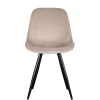 Wohnen Stühle<Samt Schalenstuhl in Beige - Jesafina (2er Set)