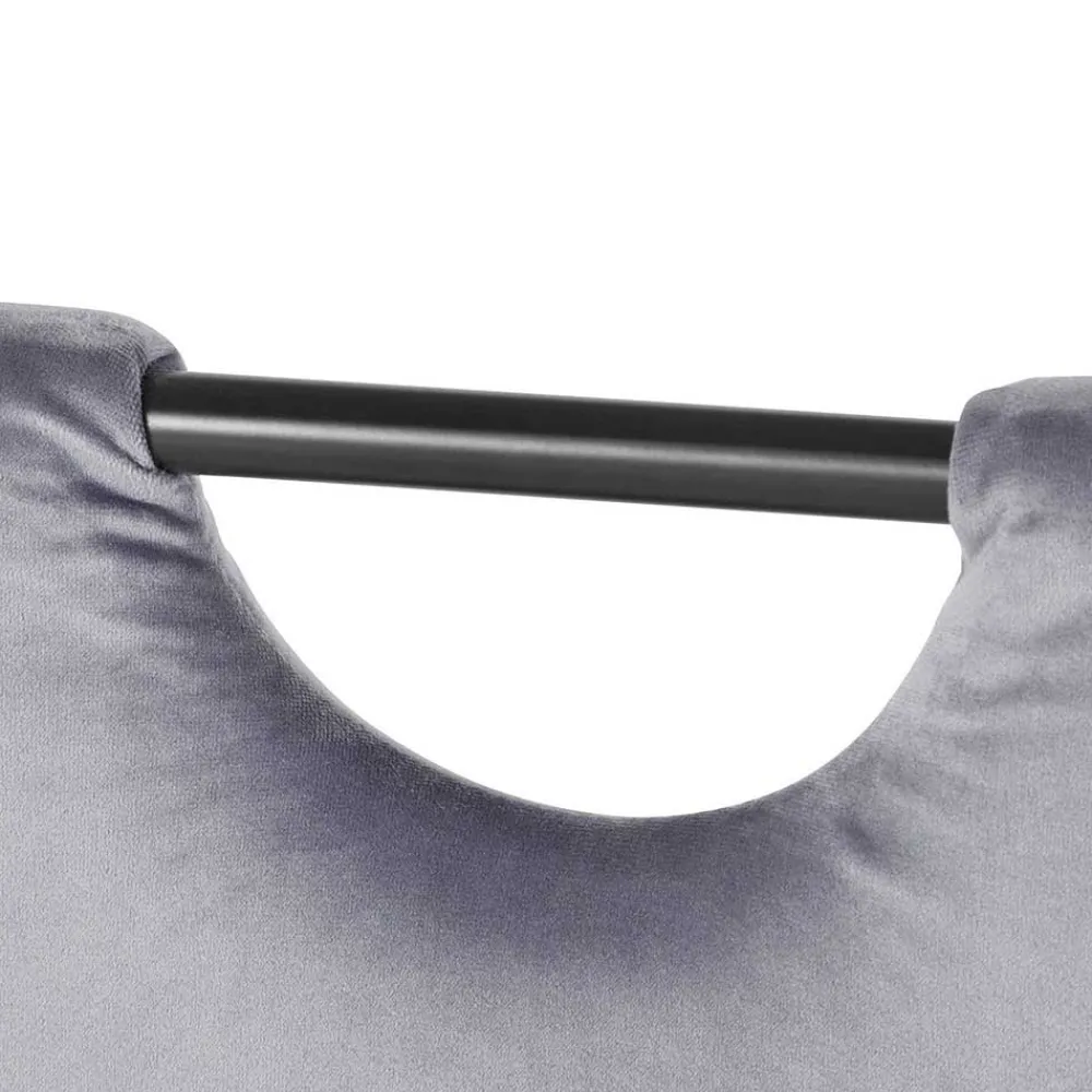 Wohnen Stühle<Samt Stühle mit Quersteppung in Grau - Pysio (Set)