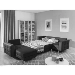 Wohnen Sofas<Samt U-Sofa in Senfgelb - Janluca