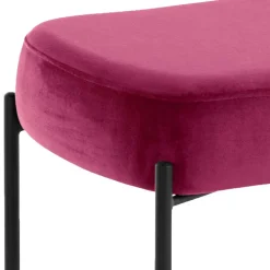 Wohnen Sitzbank<Samtbank in Pink mit Metallgestell - Infernya