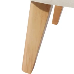 Wohnen Sessel<Samtsessel mit Ohren in Creme - Iceline