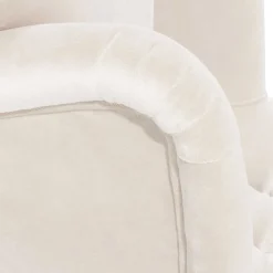 Wohnen Sessel<Samtsessel mit Ohren in Creme - Iceline