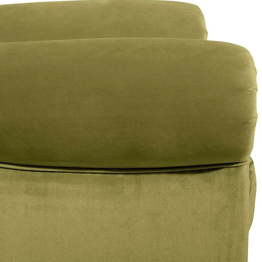 Wohnen Sessel<Samtvelours Ohrensessel im Chesterfield Look - Erulina