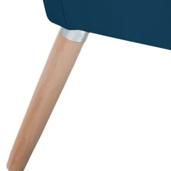 Wohnen Sessel<Samtvelours-Sessel in Petrol Blau - Bakra