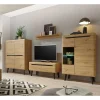 Wohnen Wohnwände<Scandi Anbauwand fürs Wohnzimmer - Olcian (vierteilig)